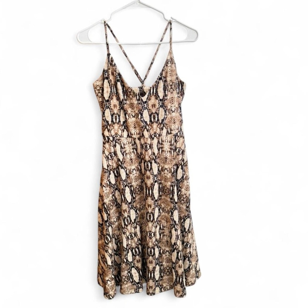 NWT Socialite snakeskin print slip dress